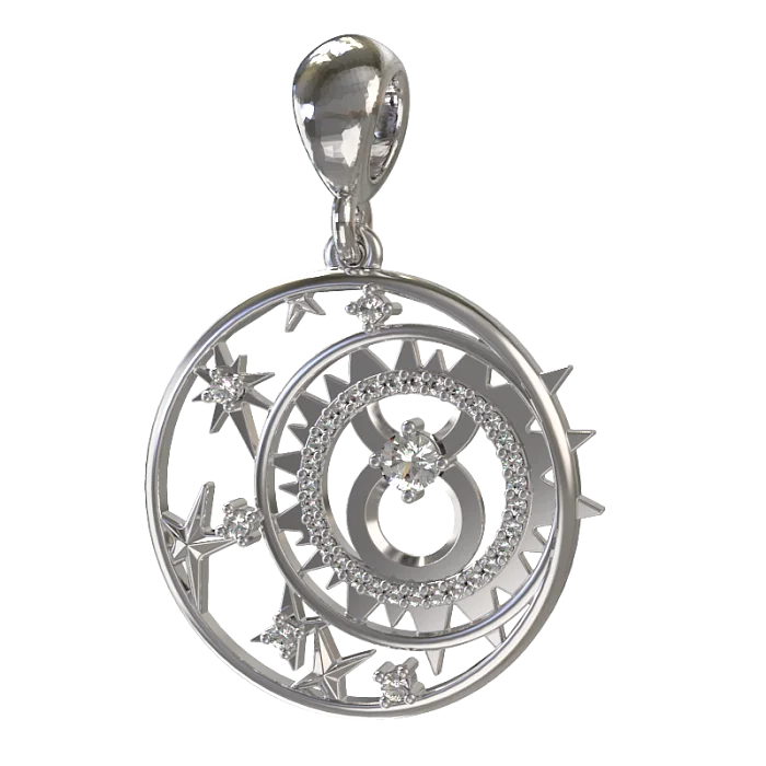 Подвеска знак зодиака из серебра