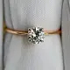 Кольцо декоративное из красного золота