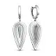 Серьги подвесные из серебра