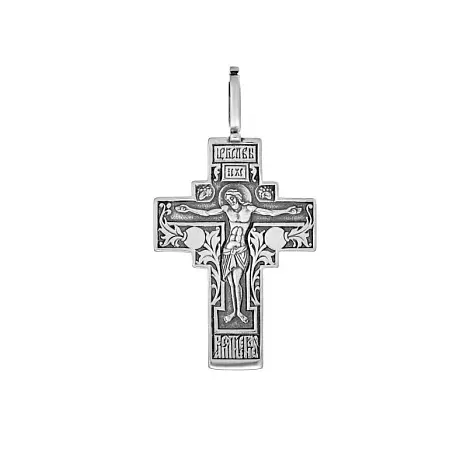 Подвеска крест из серебра