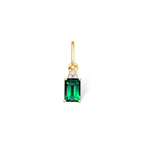 Подвеска декоративная из красного золота