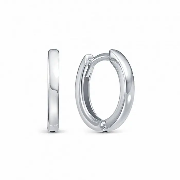 Серьги с английским замком из серебра