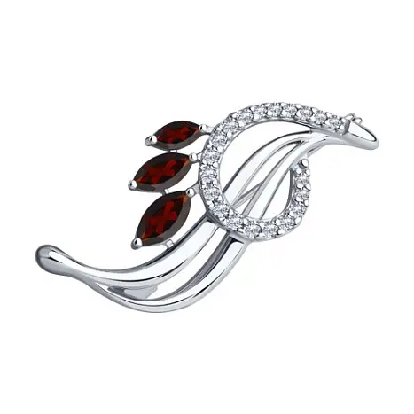 Брошь из серебра
