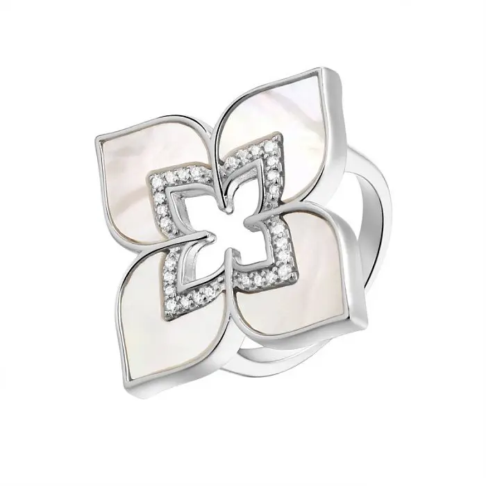 Кольцо декоративное из серебра