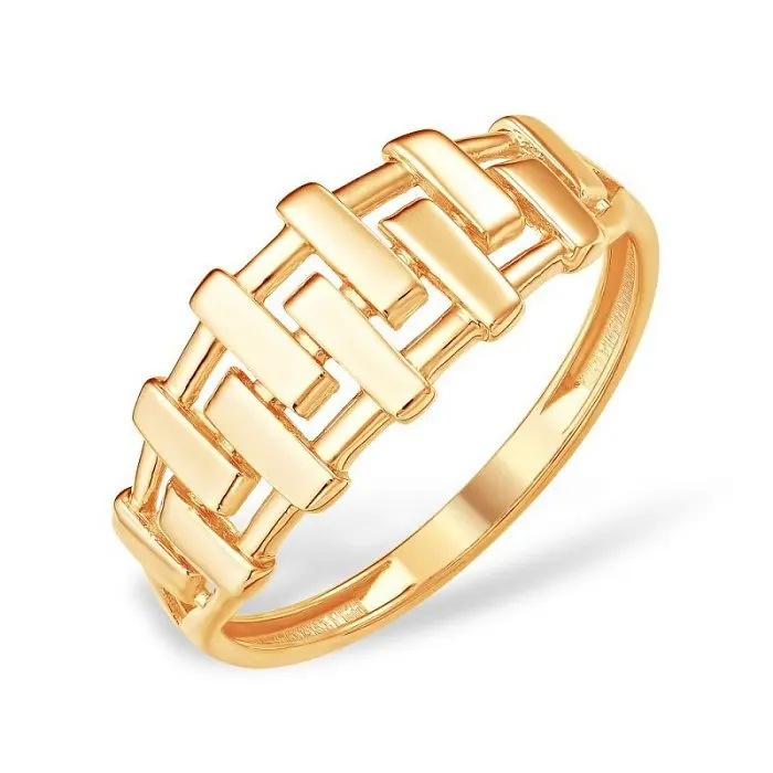 Кольцо декоративное из красного золота