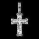 Подвеска крест из серебра