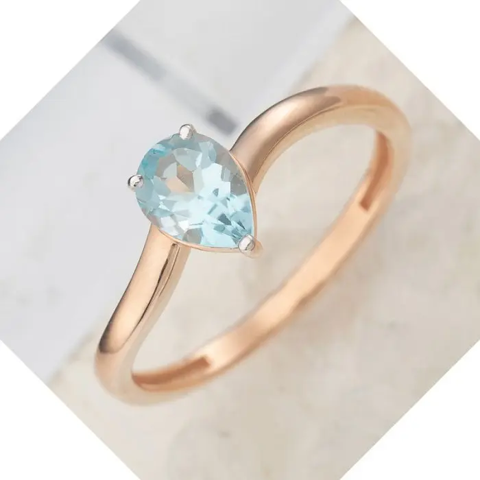 Кольцо декоративное из красного золота