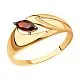 Кольцо декоративное из красного золота
