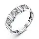 Кольцо декоративное из белого золота