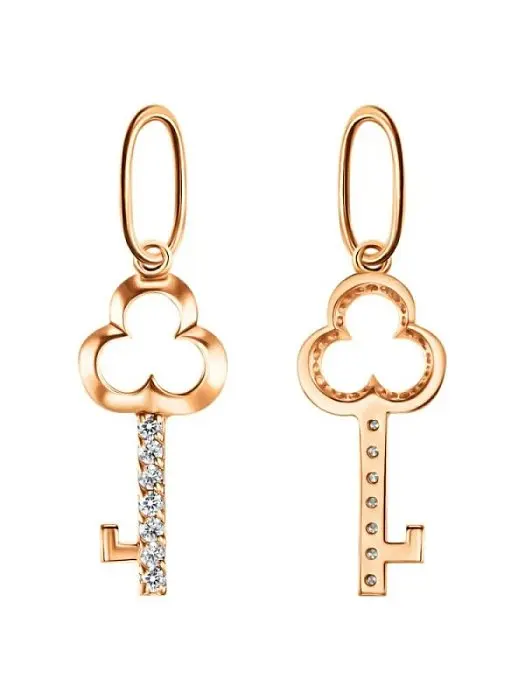 Подвеска декоративная из красного золота