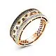 Кольцо декоративное из комбинированного золота