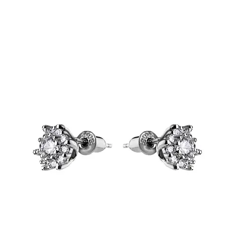 Серьги пуссеты из серебра