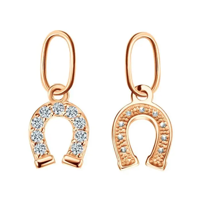 Подвеска декоративная из красного золота