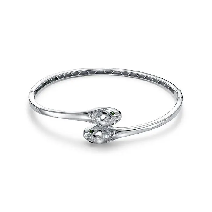 Браслет жесткий из серебра