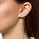 Серьги пуссеты из белого золота