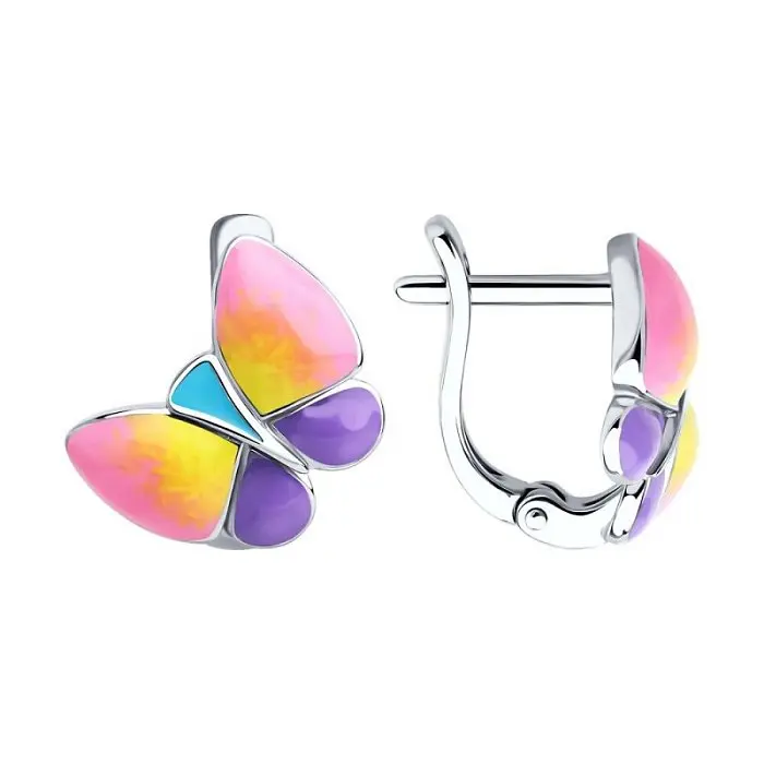 Серьги детские из серебра