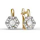 Серьги детские из красного золота
