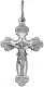 Подвеска крест из серебра