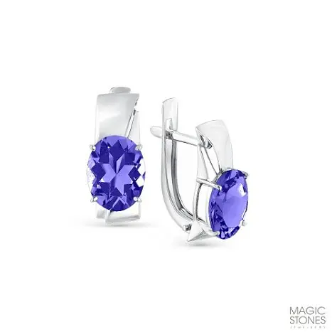 Серьги с английским замком из красного золота