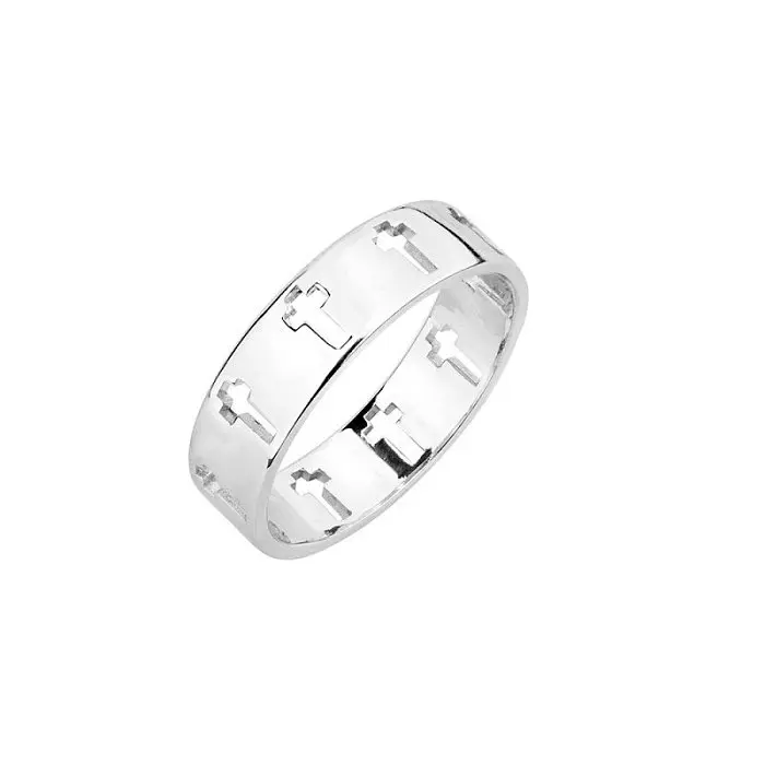 Кольцо декоративное из серебра