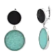 Серьги подвесные из серебра