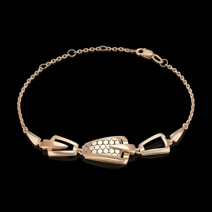 Браслет декоративный из красного золота