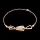 Браслет декоративный из красного золота