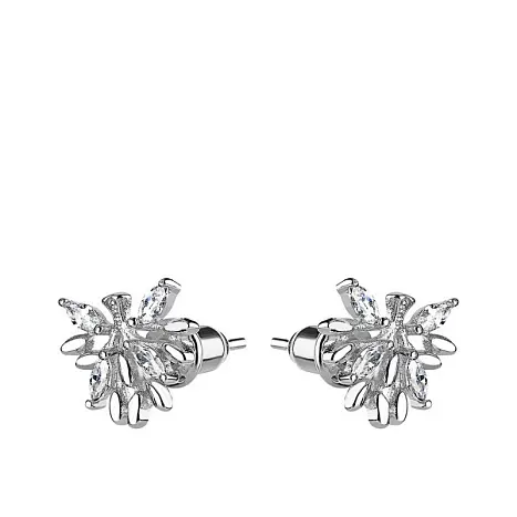 Серьги пуссеты из серебра