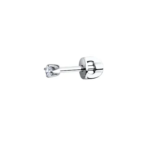 Серьги одиночные из серебра