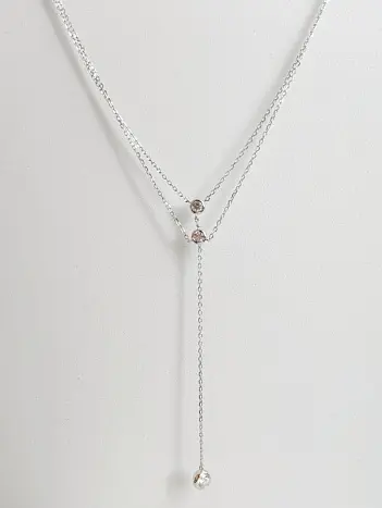 Цепь колье из серебра