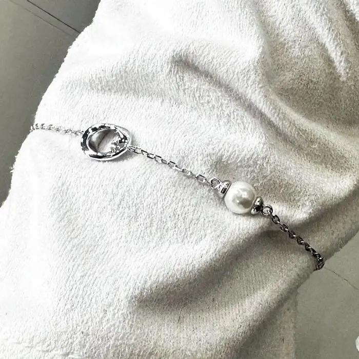 Браслет декоративный из серебра