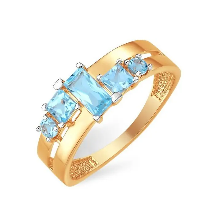 Кольцо декоративное из красного золота