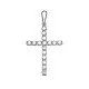 Подвеска декоративный крест из серебра