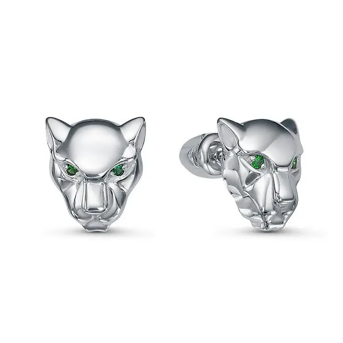 Серьги пуссеты из серебра