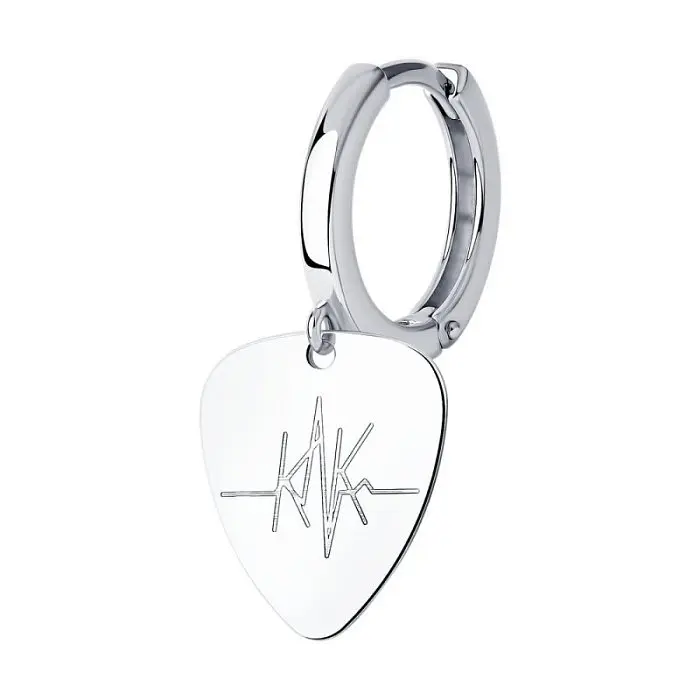 Серьги конго из серебра