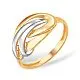 Кольцо декоративное из комбинированного золота
