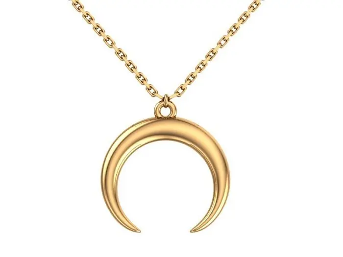 Подвеска декоративная из красного золота