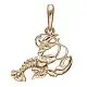 Подвеска знак зодиака из красного золота