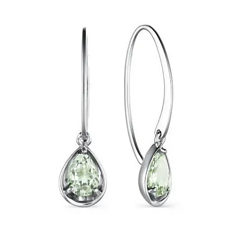 Серьги петельки из серебра
