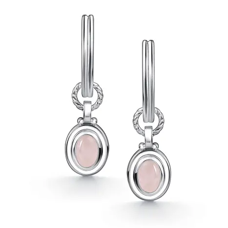 Серьги подвесные из серебра