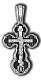 Подвеска крест из серебра