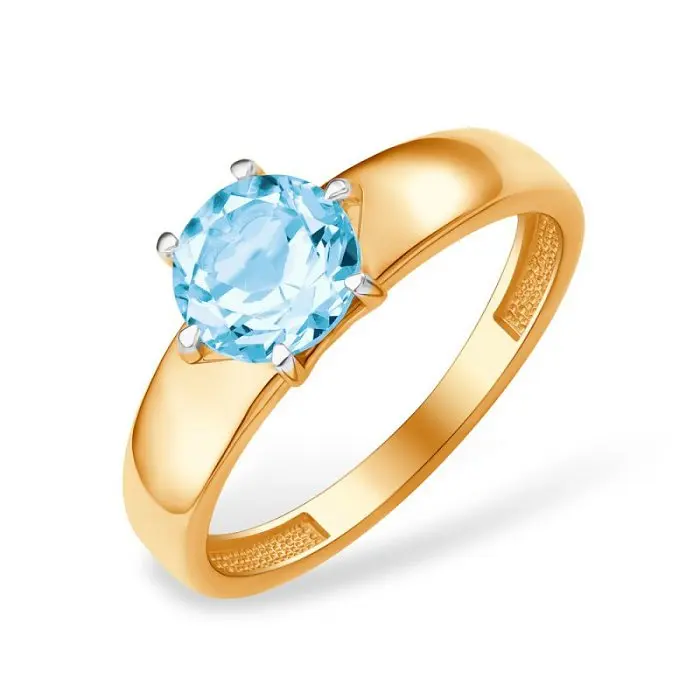 Кольцо декоративное из красного золота