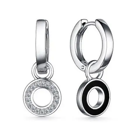 Серьги с английским замком из серебра