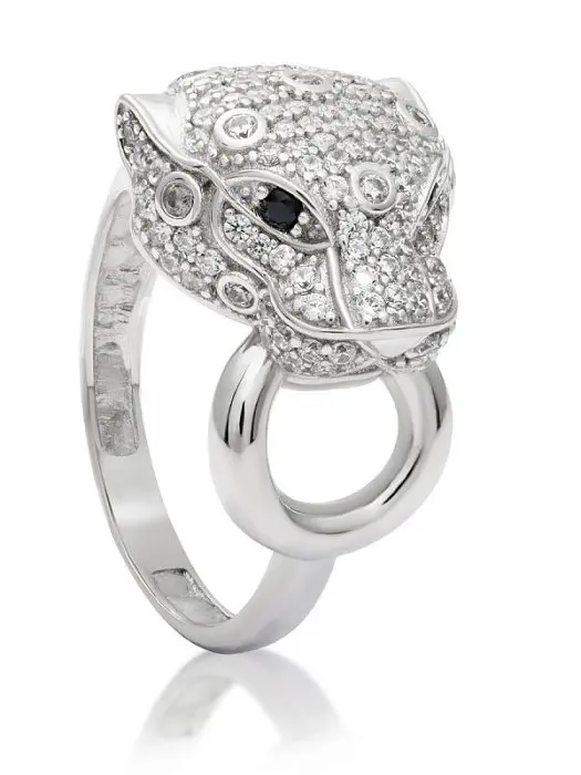 Кольцо декоративное из серебра