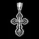 Подвеска крест из серебра