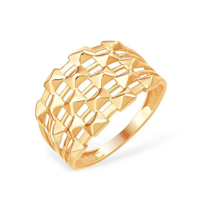 Кольцо декоративное из красного золота