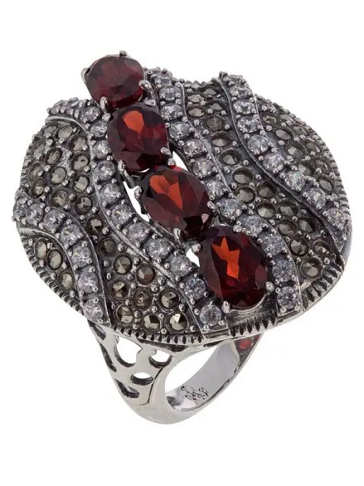 Кольцо декоративное из серебра