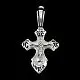 Подвеска крест из серебра