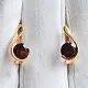 Серьги с английским замком из красного золота