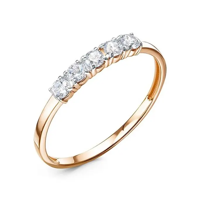 Кольцо декоративное из красного золота